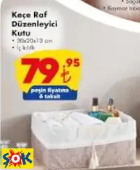 KEÇE RAF DÜZENLEYİCİ KUTU KEÇE RAF DÜZENLEYİCİ KUTU